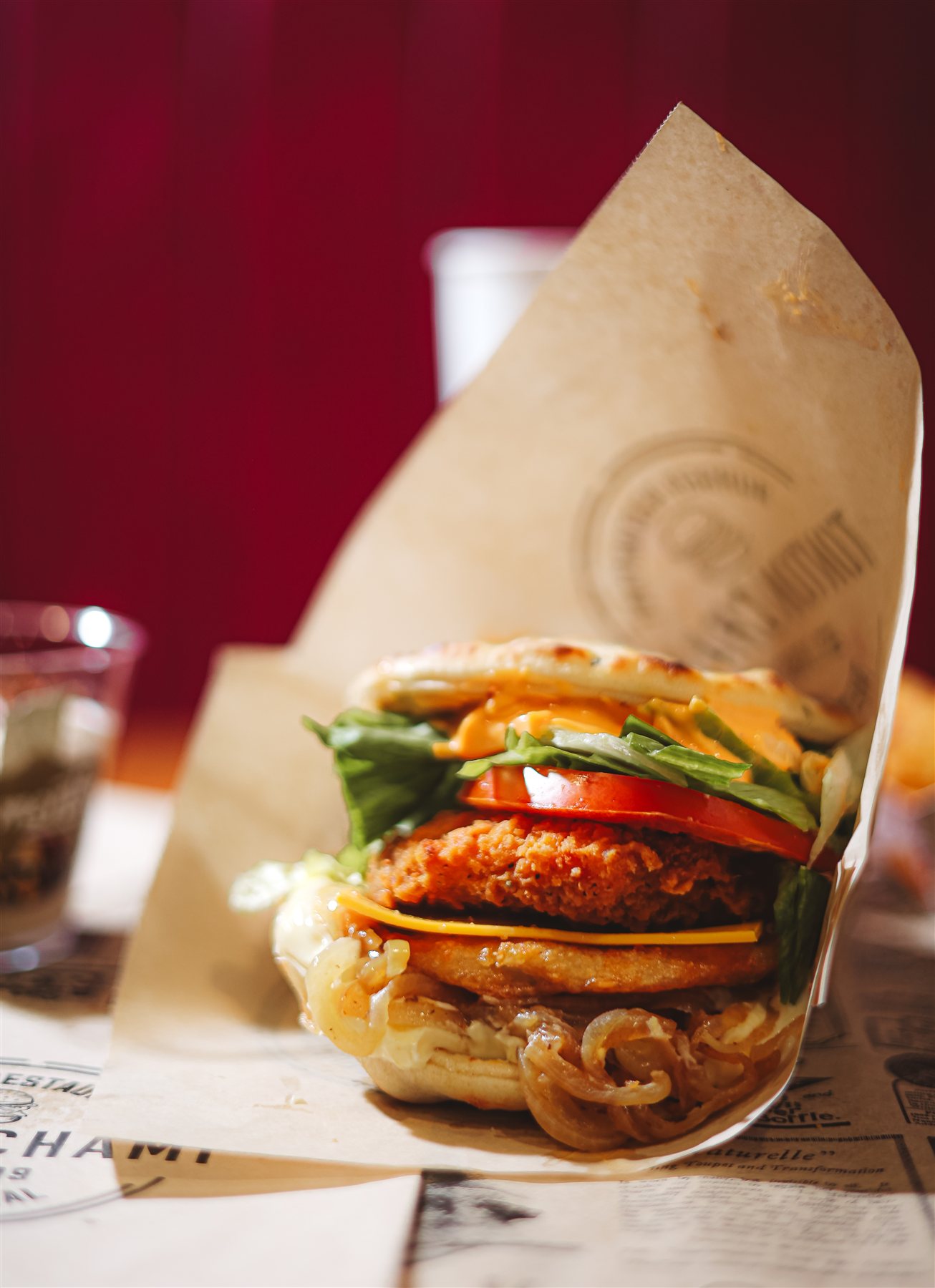 Cheese naan burger Tonton Chami